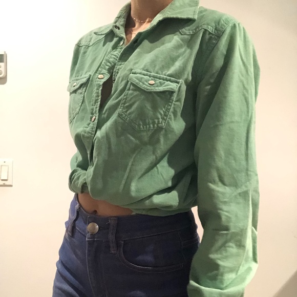 Minty corduroy for an adventure in the woods! - Picture 2 of 8